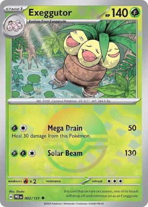 (image for) Exeggutor Pokeball Textured Holo 002/131 Prismatic Evolutions