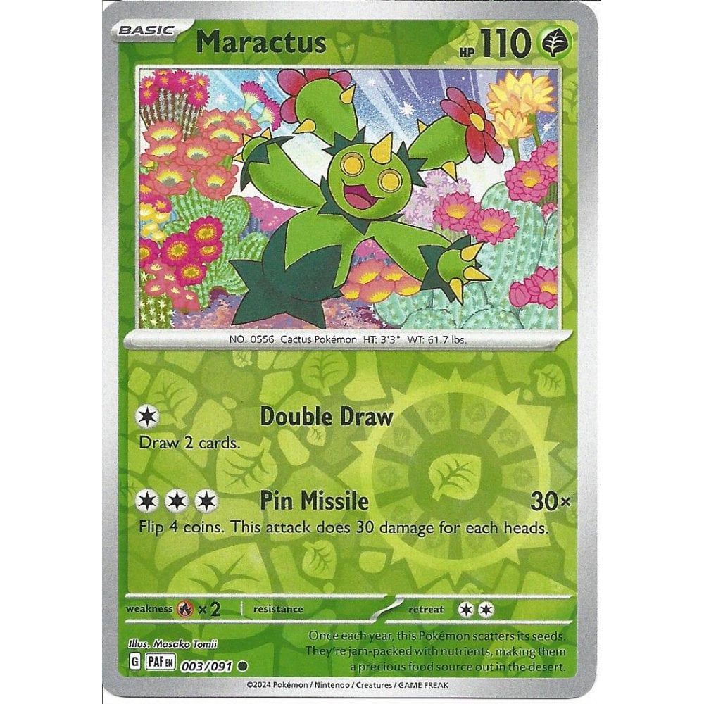 (image for) Maractus Reverse Holo 003/091 Paldean Fates