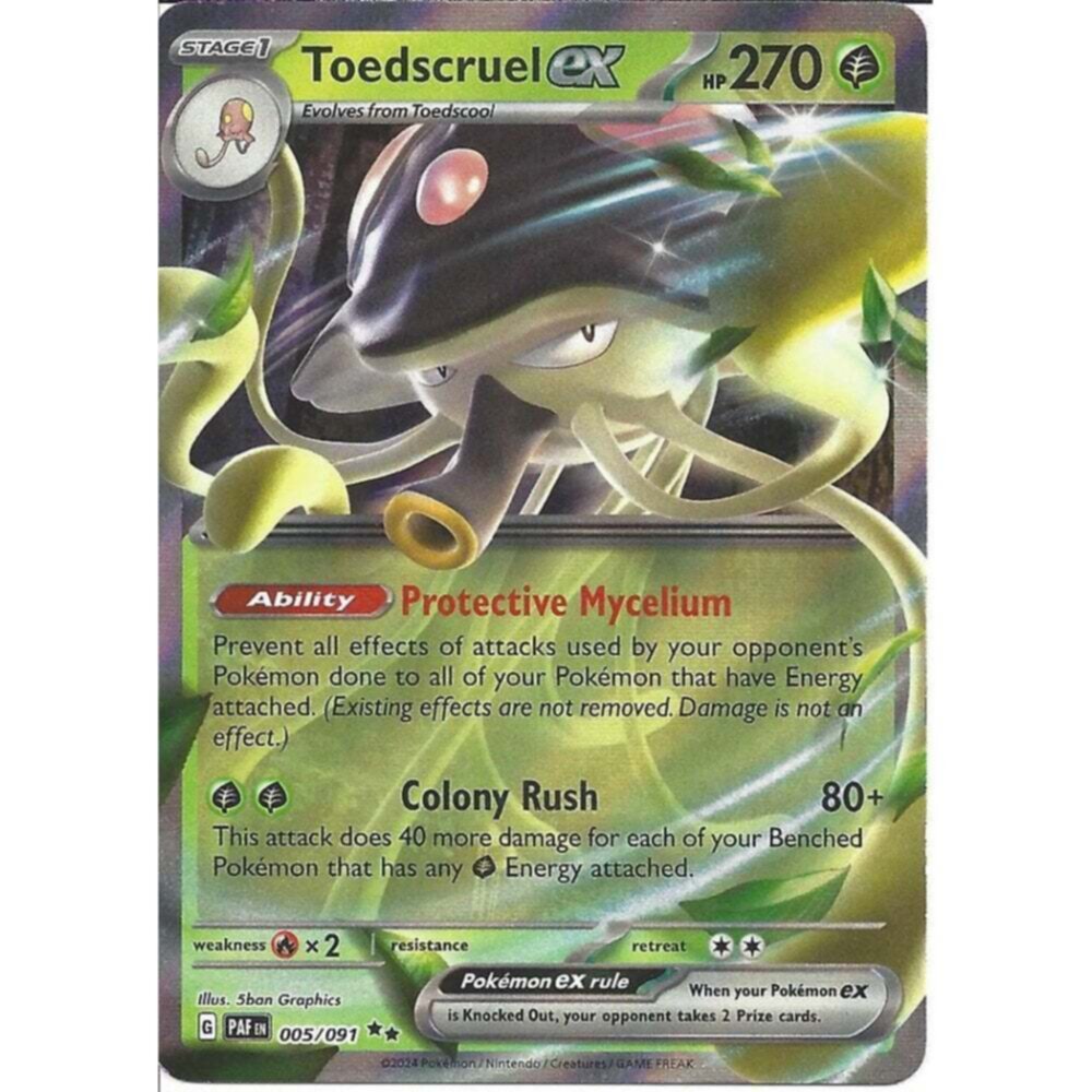 Toedscruel Ex 005/091 Paldean Fates