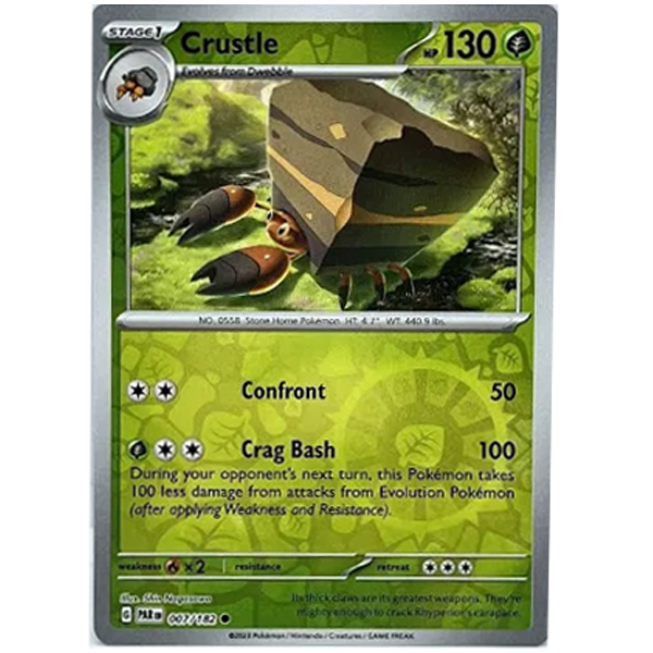 (image for) Crustle Reverse Holo 007/182 Pokemon Paradox Rift