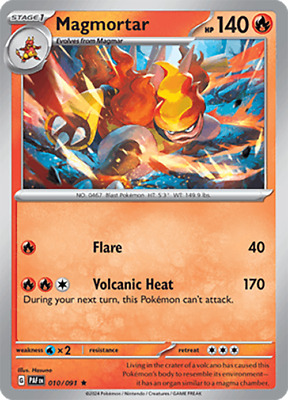 (image for) Magmortar Full Holo 010/091 Paldean Fates