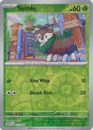 (image for) Skiddo Reverse Holo 011/198 Scarlet And Violet Base