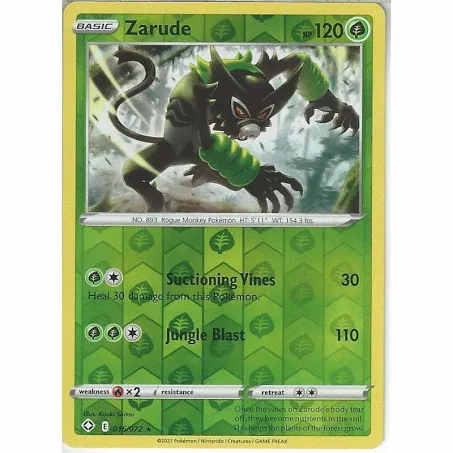 (image for) Zarude Reverse Holo 016/072 Shining Fates