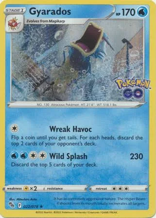 (image for) Gyarados Full Holo 022/078 Pokemon GO