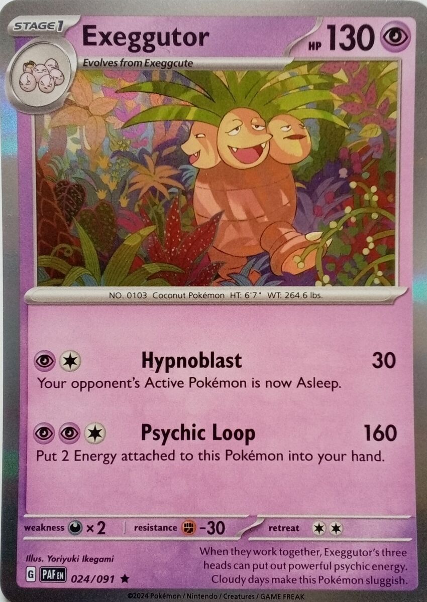 (image for) Exeggutor Full Holo Rare 024/091 Paldean Fates