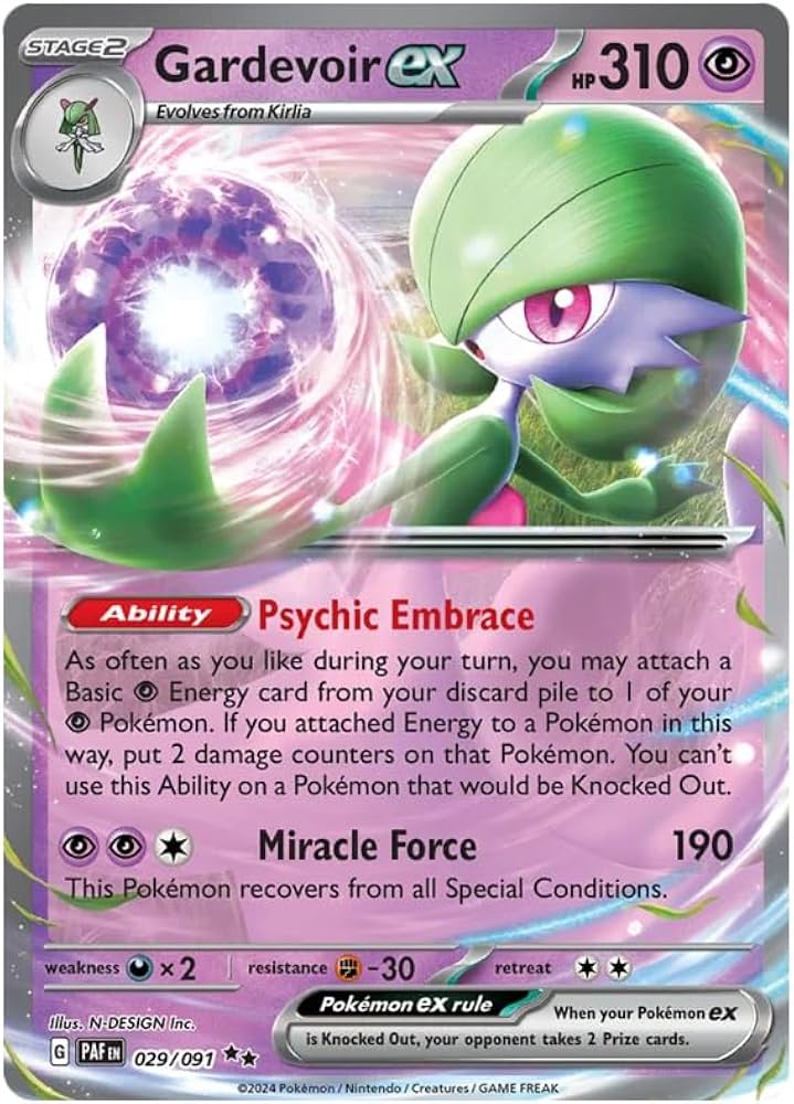 (image for) Gardevoir Ex 029/091 Paldean Fates