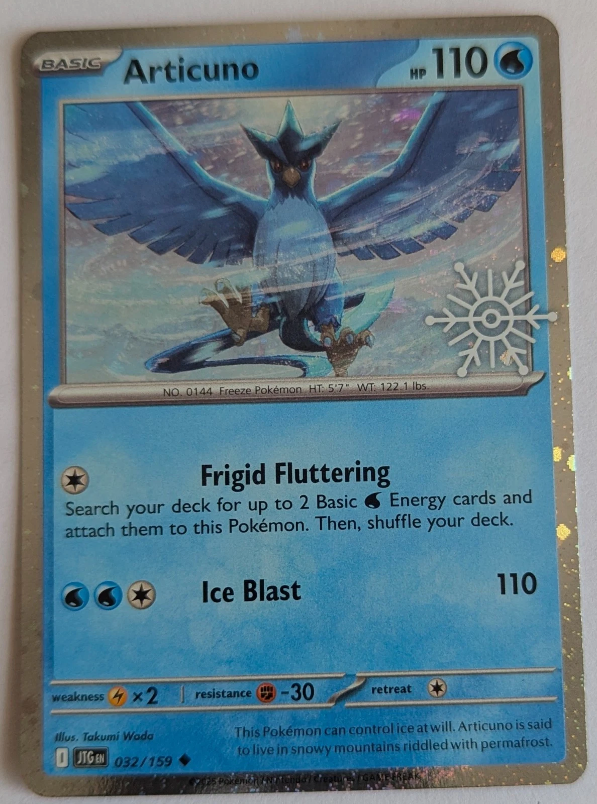 Articuno Full Holo 032/159 Snowflake Stamped Journey Together
