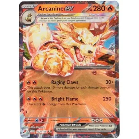 (image for) Arcanine Ex 032/198 Scarlet And Violet Base