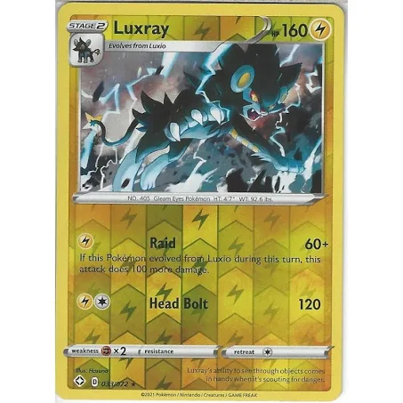 (image for) Luxray Reverse Holo 033/072 Shining Fates