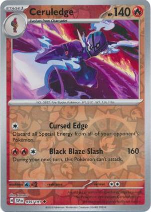 (image for) Ceruledge Reverse Holo 035/191 Surging Sparks