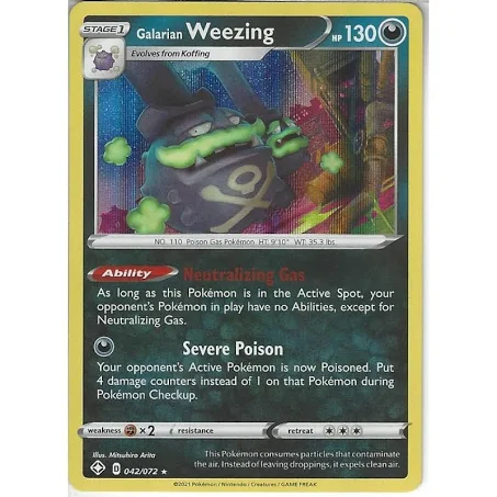 (image for) Galarian Weezing Full Holo 042/072 Shining Fates