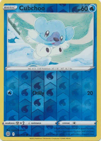 (image for) Cubchoo Reverse Holo 042/172