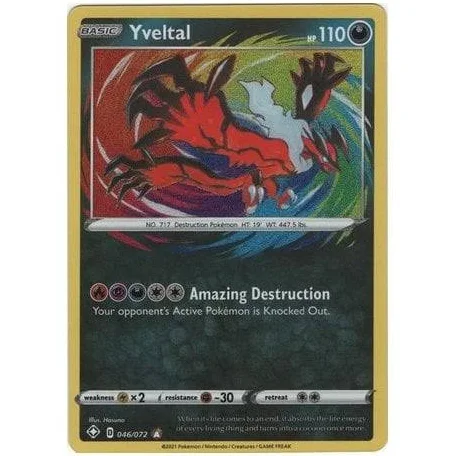 (image for) Yveltal Full Holo Amazing Rare 046/072 Shining Fates