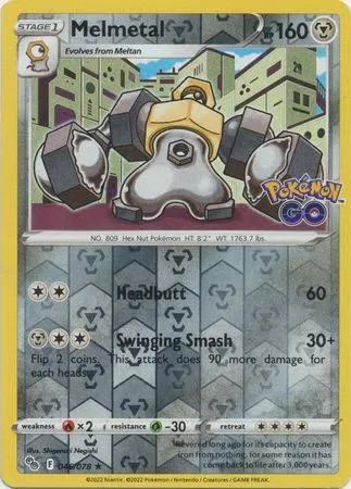 (image for) Melmetal Reverse Holo 046/078 Pokemon GO