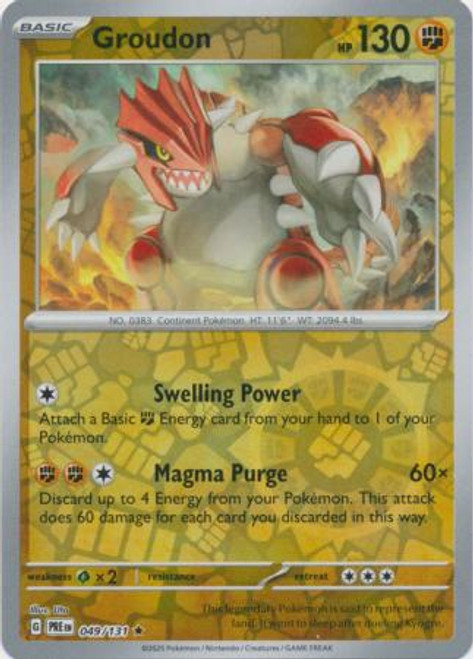 (image for) Groudon Reverse Holo 049/131 Prismatic Evolutions