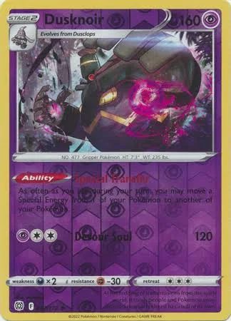 (image for) Dusknoir Reverse Holo 062/172