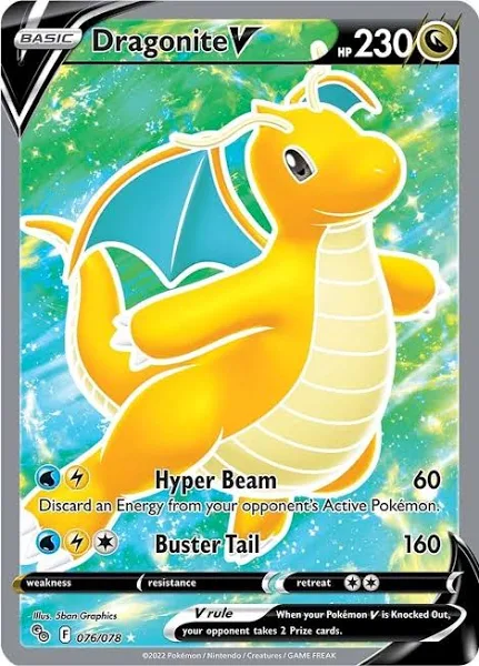 (image for) Dragonite V Full Art Ultra 076/078 Pokemon Go!