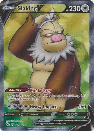 (image for) Slaking V Full Art Ultra Rare 077/078 Pokemon Go!