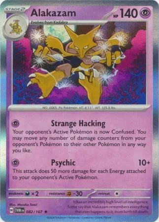 Alakazam Full Holo Rare 082/167 Twilight Masquerade