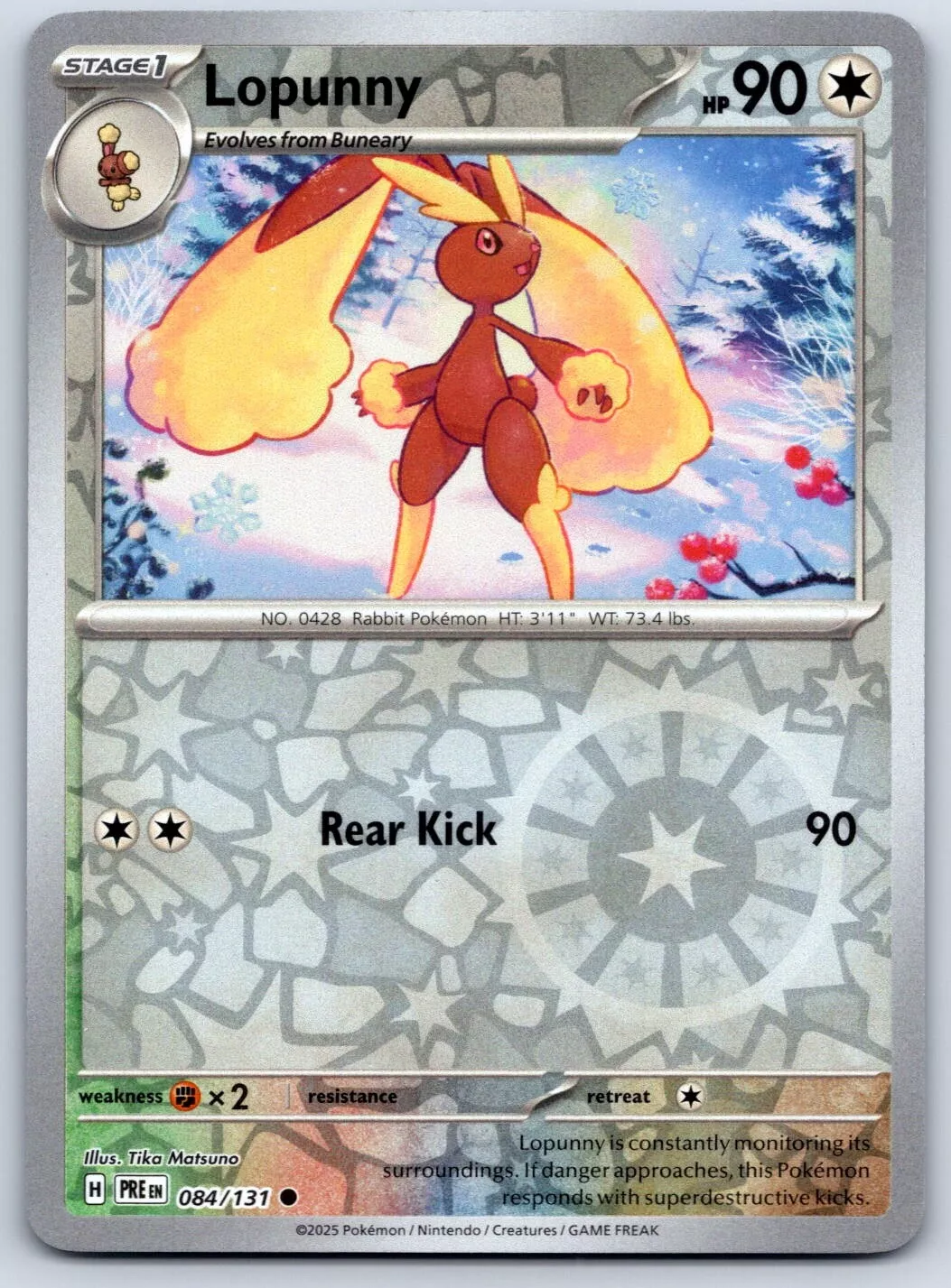 (image for) Lopunny Reverse Holo 084/131 Prismatic Evolutions