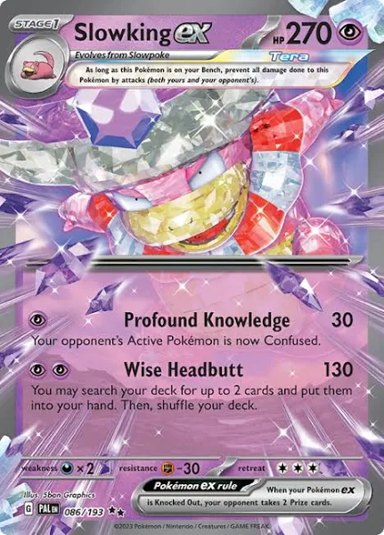 (image for) Slowking Ex Double Secret Rare 086/193 Paldea Evolved