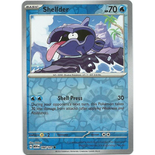 Shellder 090/165 Reverse Holo, SV: 151 Collection