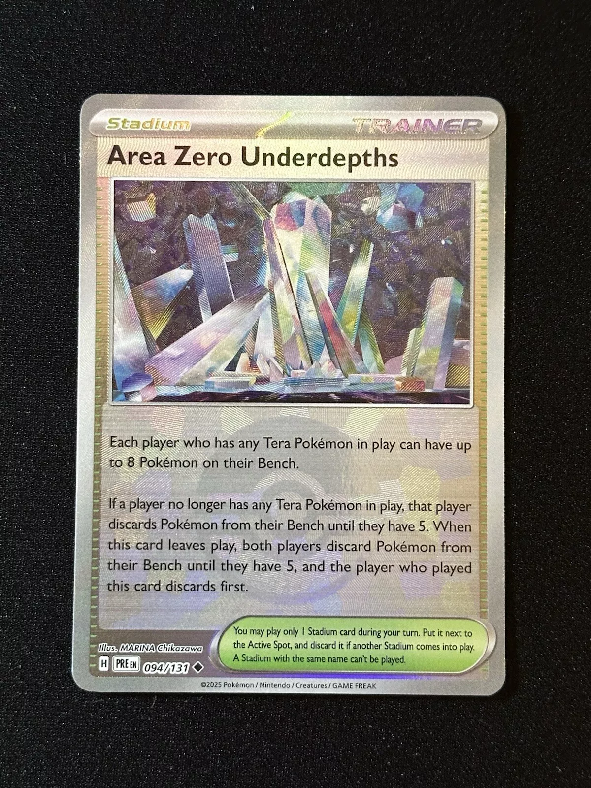 Area Zero Underdepths Pokeball Textured Pattern 094/131 Prismatic Evolution
