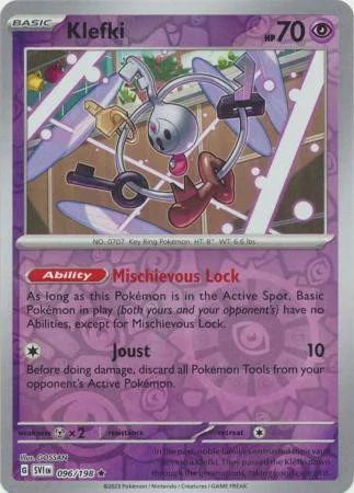 (image for) Klefki Reverse Holo 096/198 Scarlet And Violet Base