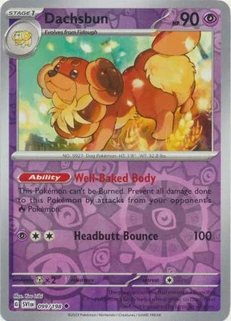 (image for) Dachsbun Reverse Holo 099/198 Scarlet And Violet Base