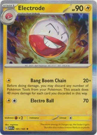 (image for) Electrode Full Holo 101/165 Scarlet And Violet Pokemon 151