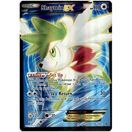 (image for) Shaymin Ex Full Alternative Art Rare 106/108 XY Roaring Skies LP