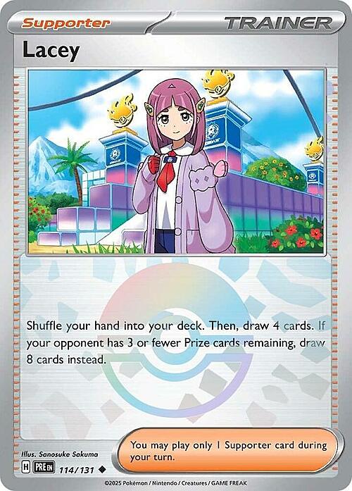 (image for) Lacey Pokeball Holo 114/131 Prismatic Evolutions