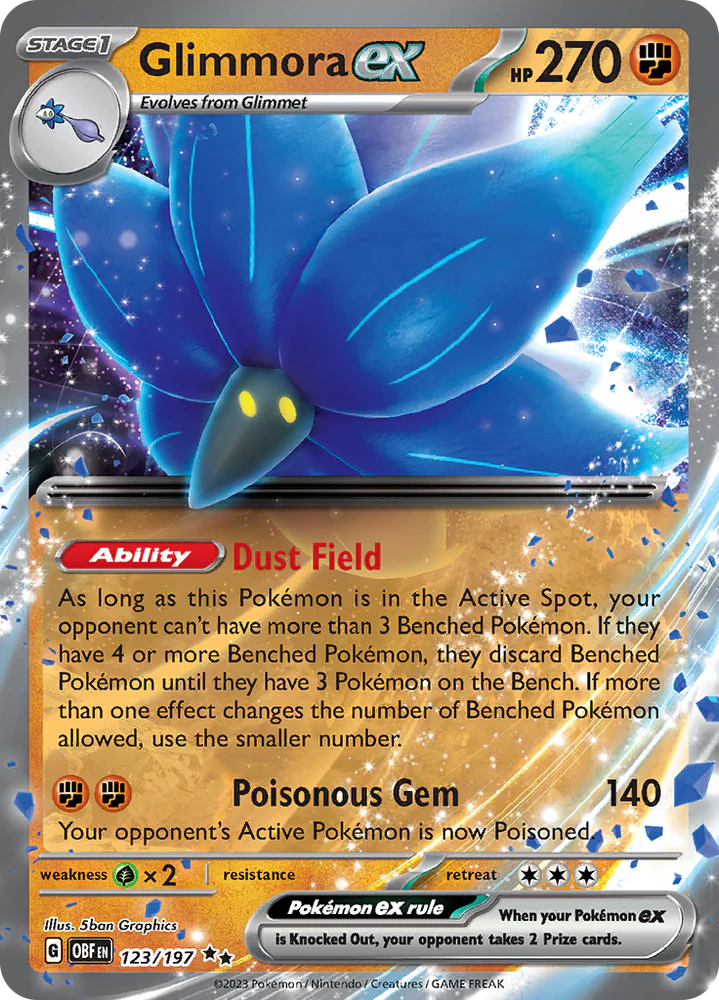 (image for) Glimmora EX 123/197 Pokemon Obsidian Flames