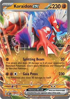 (image for) Koraidon Ex 124/197 S&V Obsidian Flames