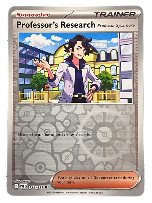 (image for) Professors Research Sycamore Pokeball Reverse Holo 125/131 Prismatic Evolutions