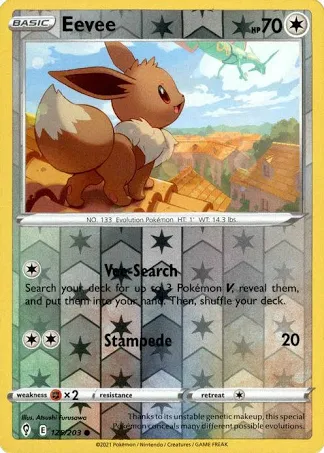 (image for) Eevee Reverse Holo 125/203 Evolving Skies