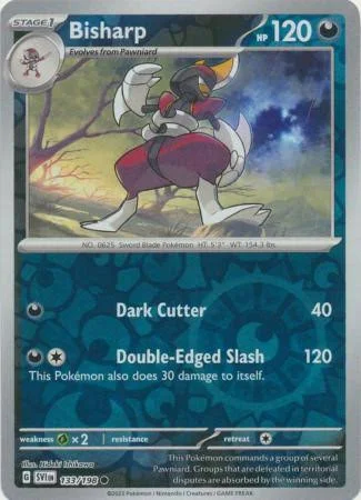 (image for) Bisharp Reverse Holo 133/198 Scarlet And Violet Base