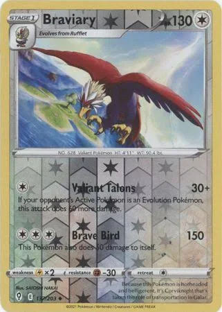 (image for) Braviary 137/203 Reverse Holo Evolving Skies