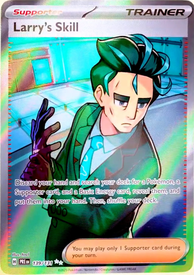 (image for) Larry\'s Skill Full Art Secret Rare 139/131 Prismatic Evolutions