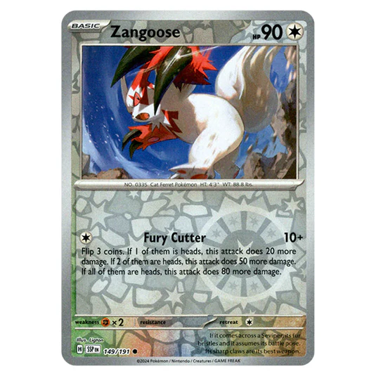 (image for) Zangoose Reverse Holo 149/191 Surging Sparks