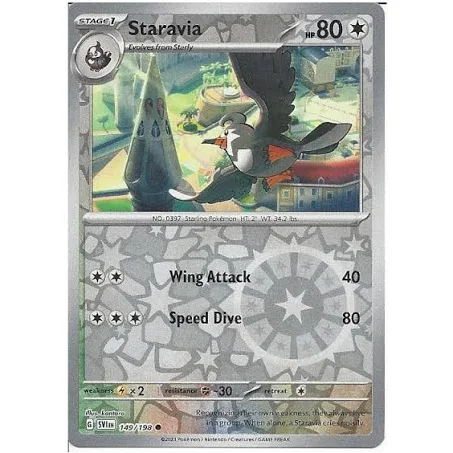 (image for) Staravia Reverse Holo 149/198 Scarlet And Violet Base