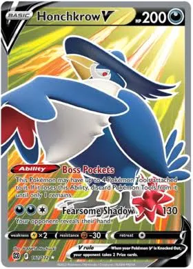 (image for) Honchkrow V Full Art Rare 161/172 Brilliant Stars