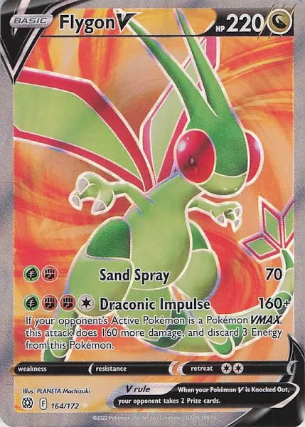 (image for) Flygon V Full Art Rare 164/172 Brilliant Stars