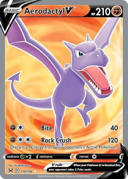 (image for) Aerodactyl V Full Art 179/196 Lost Origin