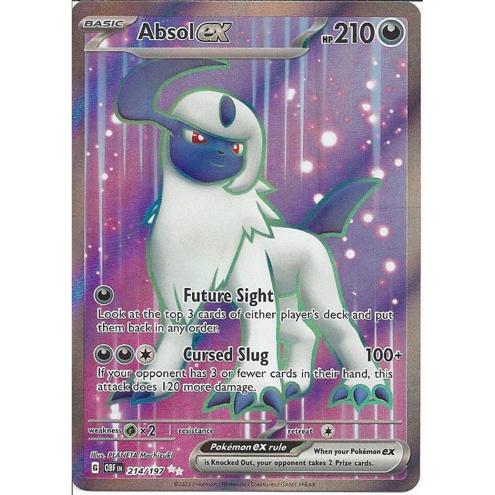 (image for) Absol Ex Secret Illustrator Rare 214/297 S&V Obsidian Flames