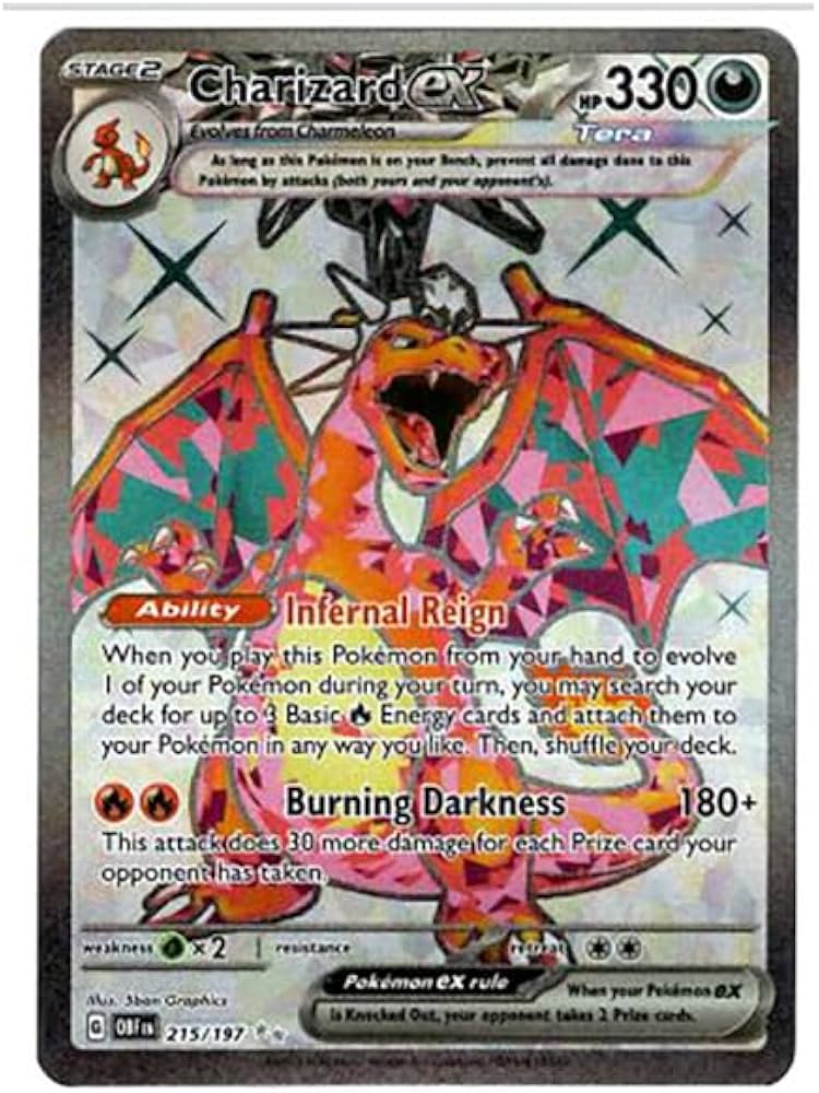 (image for) Charizard EX 215/297 Pokemon Obsidian Flames