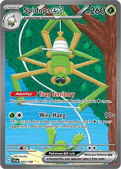 (image for) Spidops Ex Double Secret Illustration Rare 243/198 Scarlet And Violet Base