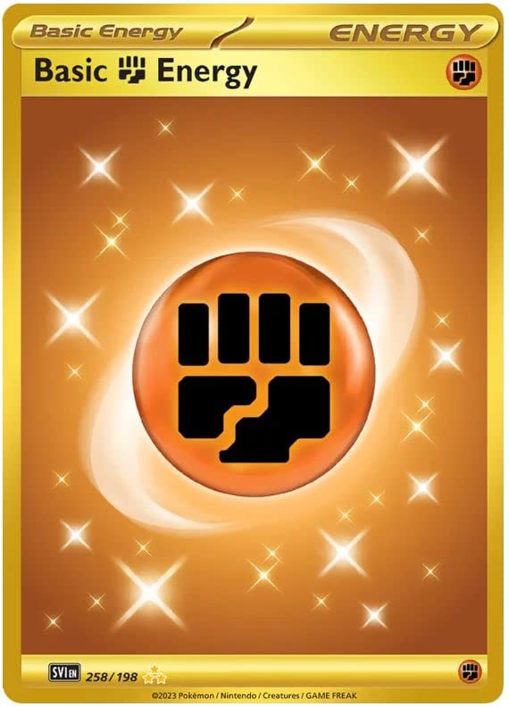 Basic Fighting Energy Hyper Rare 258/198 Scarlet & Violet Base