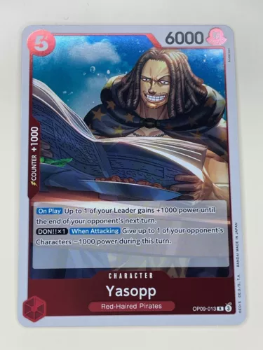 (image for) Yasopp Red Haired Pirates OP09-013 Rare Holo