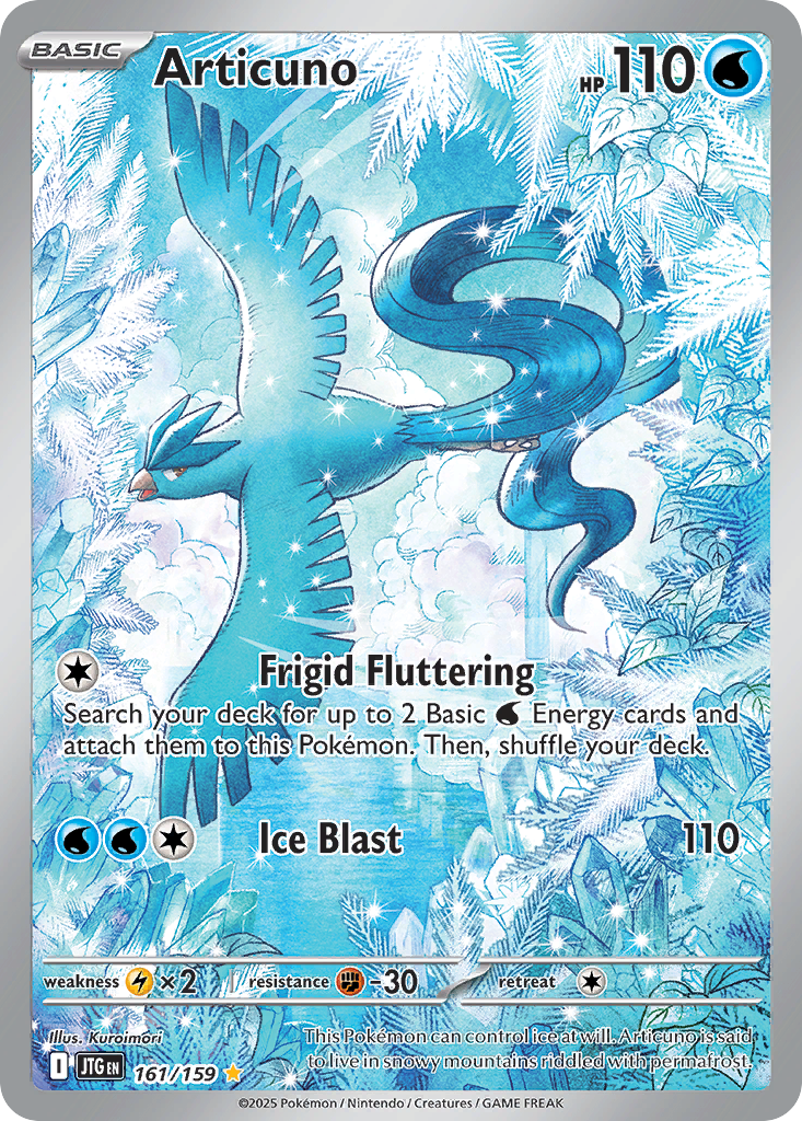 Articuno Secret Illustration Rare 161/159 Journey Together